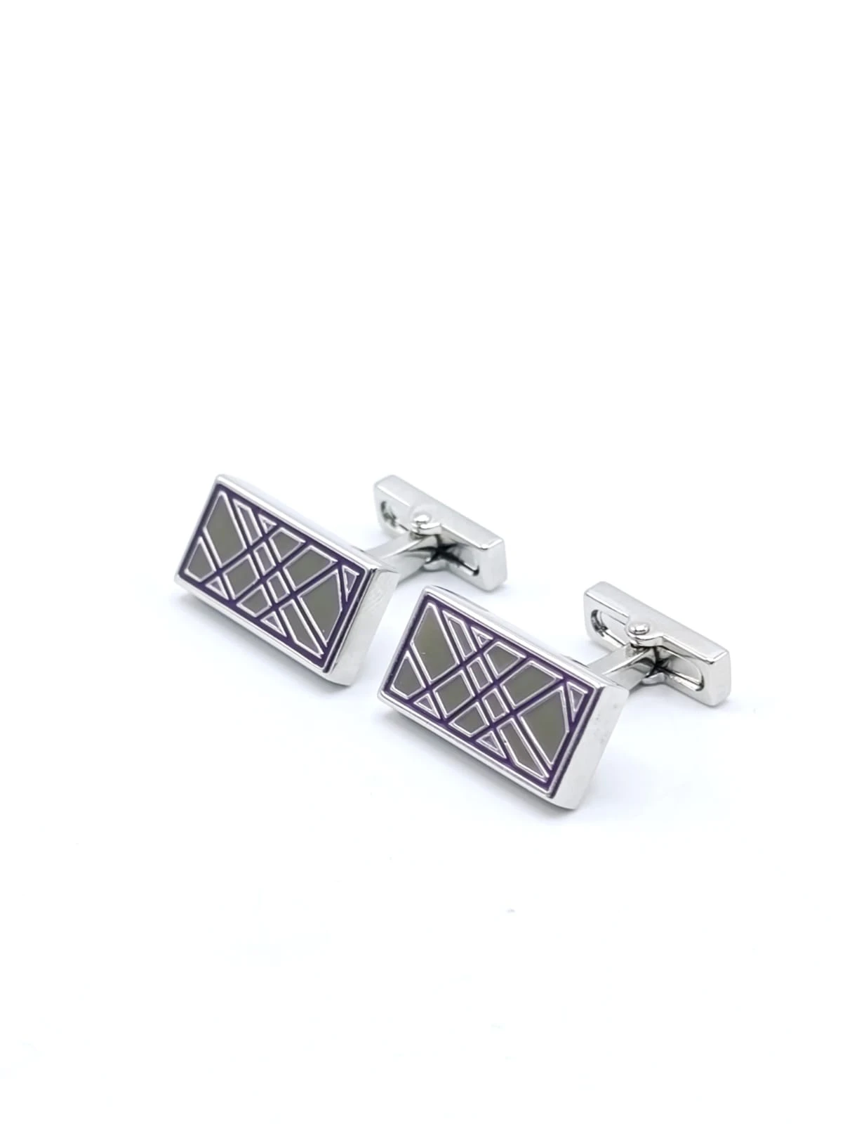 Elegant Silver Cufflinks - Image 2