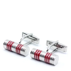 Elegant Silver Tuxedo Studs