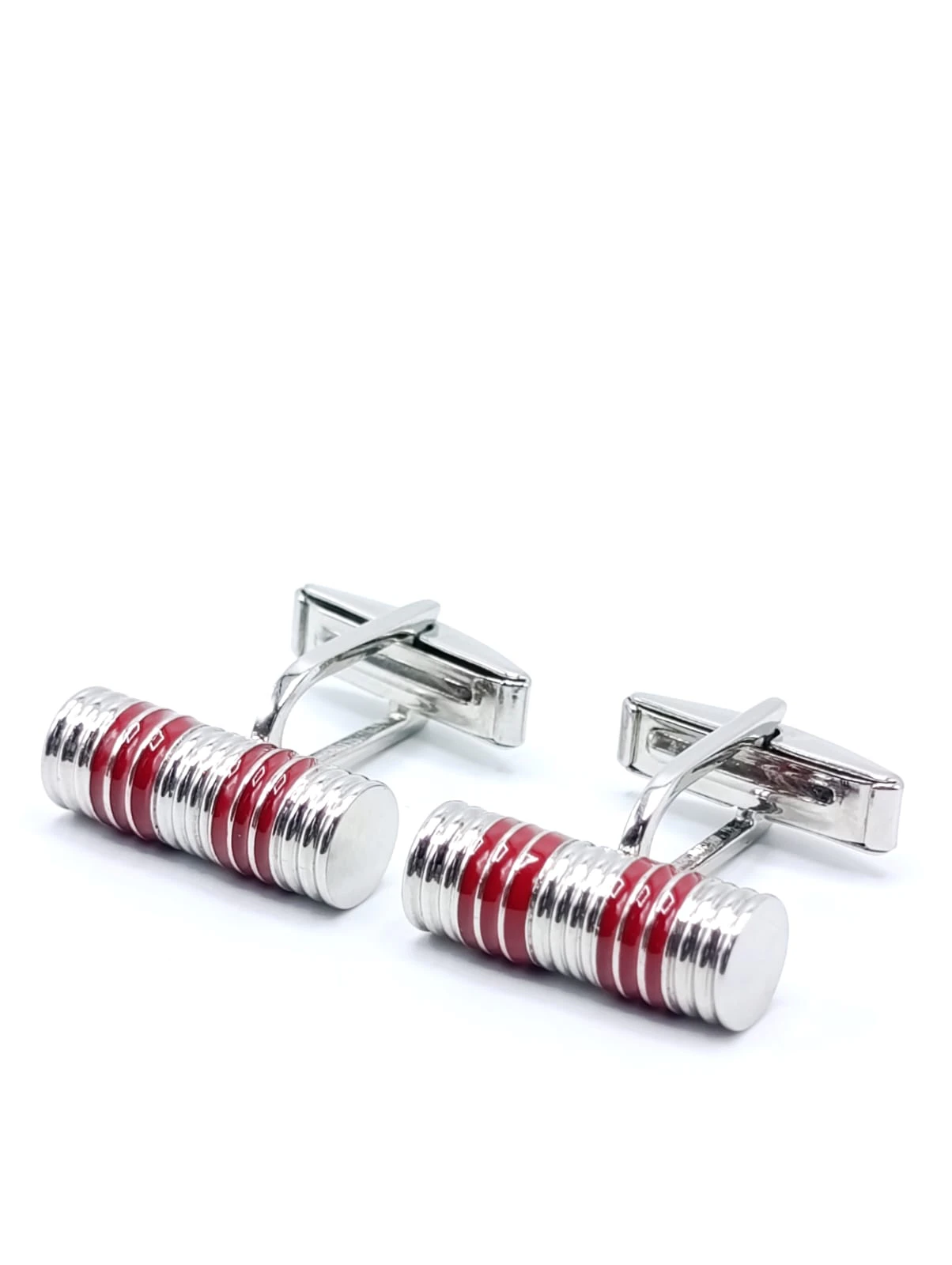 Elegant Silver Tuxedo Studs
