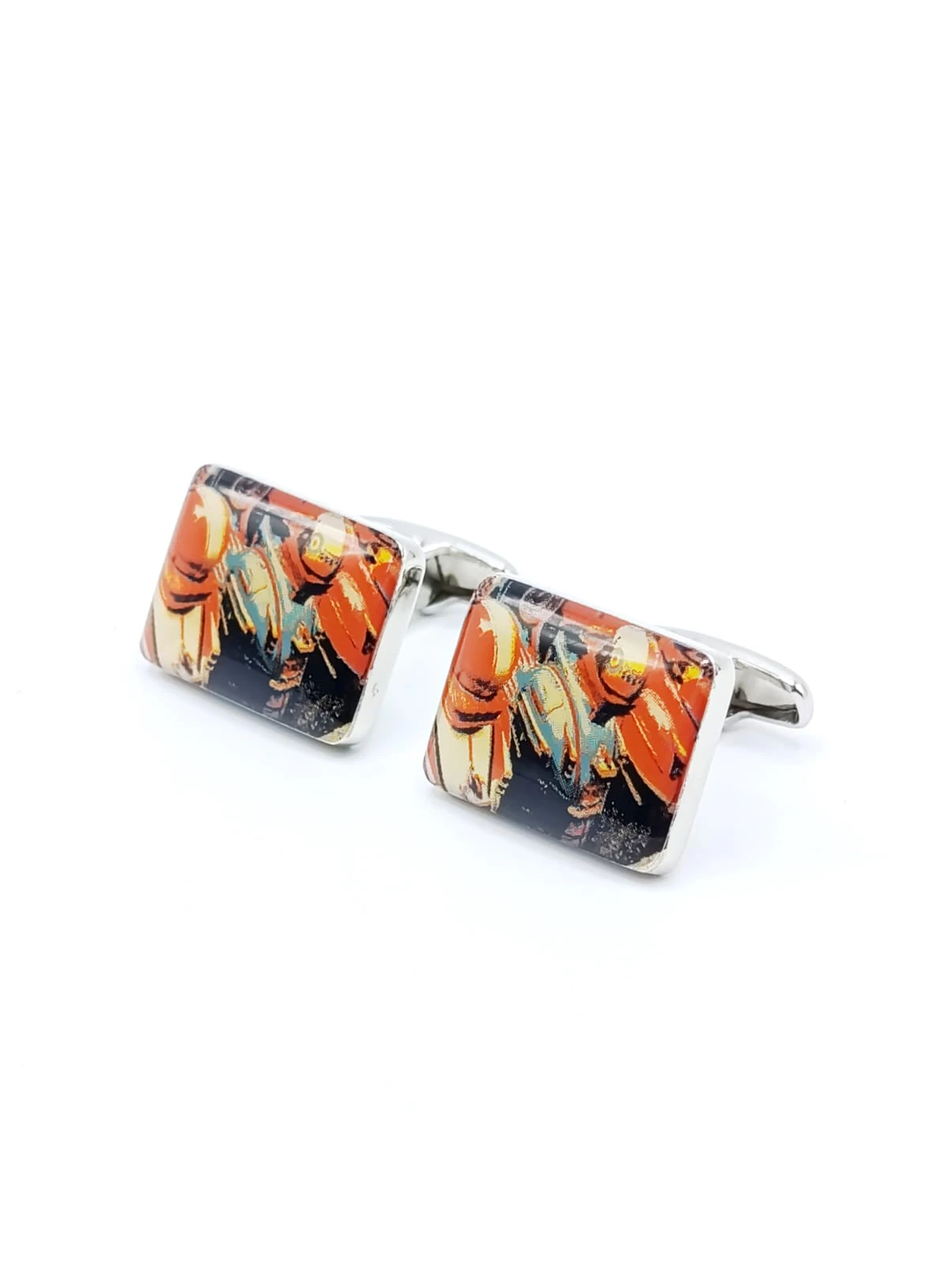 Crusader Silver Cufflink for Men - Image 2