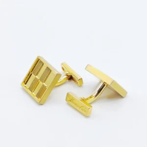 Gift for Him Golden Cufflinks