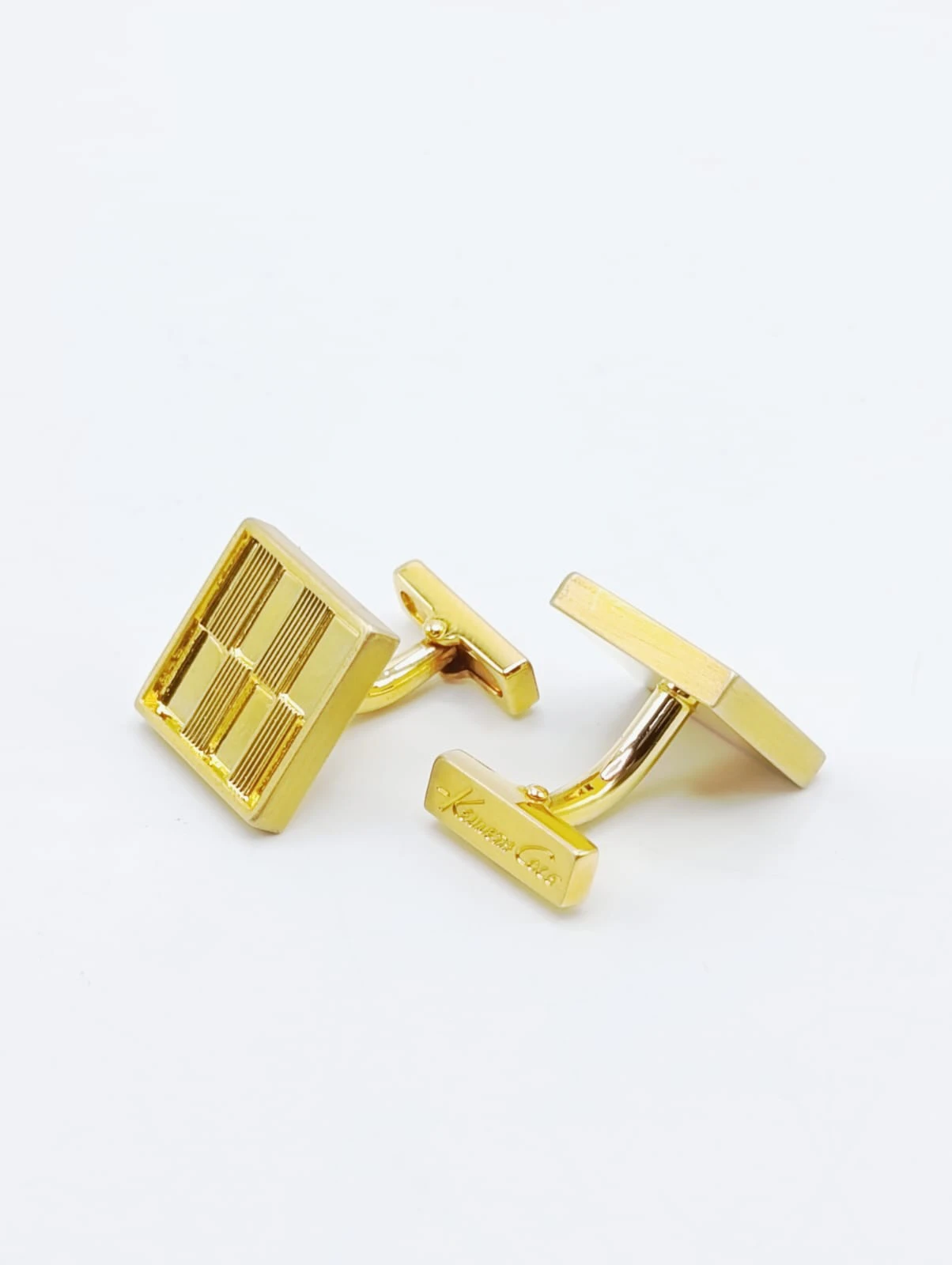 Gift for Him Golden Cufflinks