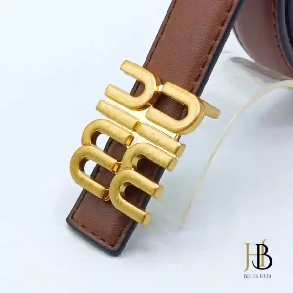 Miu Miu Dark Brown Womens Belt - Image 2