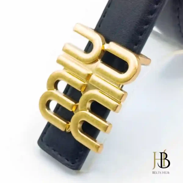 Miu Miu Black Womens Belt - Image 2