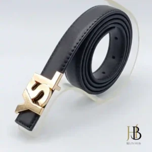 Y1SL Black Belt Golden Buckle