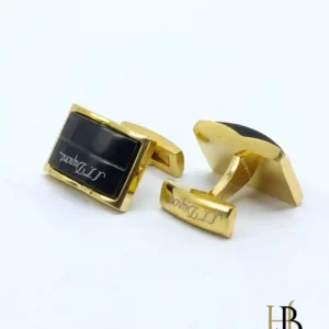 Black Golden Square Cufflinks