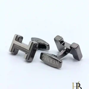 H GunMetal Ermes Cufflinks