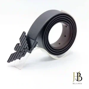 Branded Black Belt Black Eagle Buckle