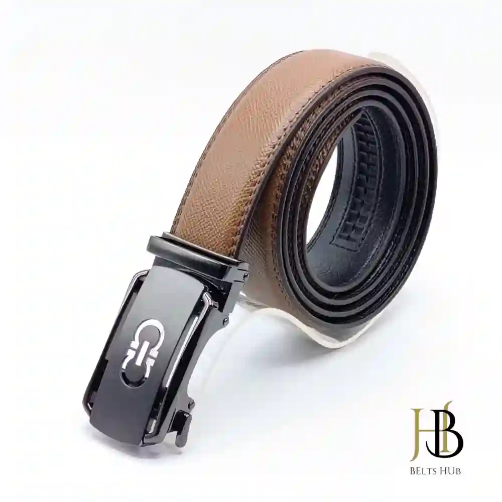 Brown Leather Belt for Formal Wear