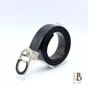 Simple Pinhole Two Tone Buckle Belt
