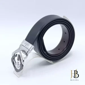 Simple Pinhole Two Tone Buckle Belt