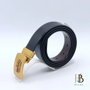Golden Buckle Office Belt