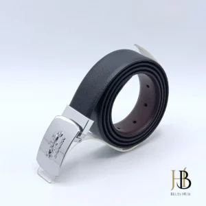 Simple Pinhole Two Tone Buckle Belt