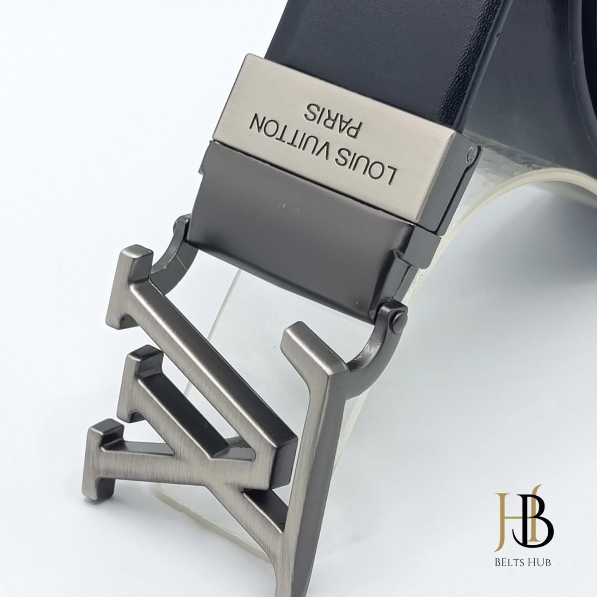 L and V Gunmetal Belt - Image 2