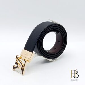 L and V Elegant Golden Buckle