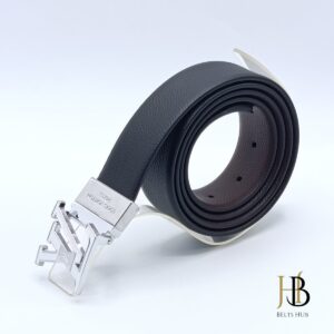 L and V Elegant Silver Buckle