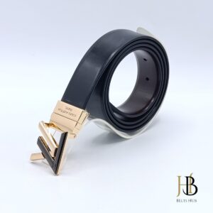 L and V Golden Black Buckle